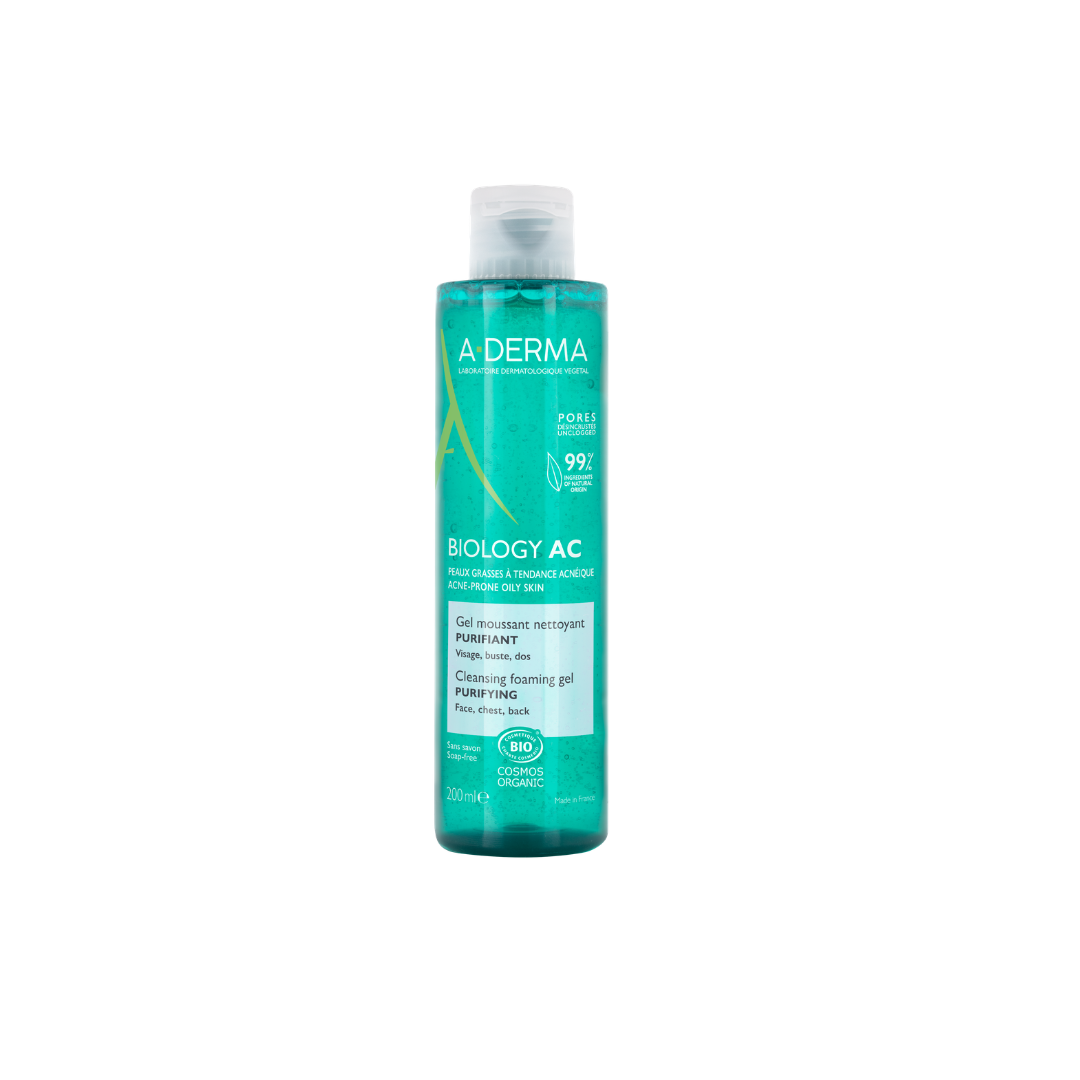 Aderma Biology AC Mattifying anti-blemish global treatment and get a FREE 200ml Biology AC Purifying foaming gel