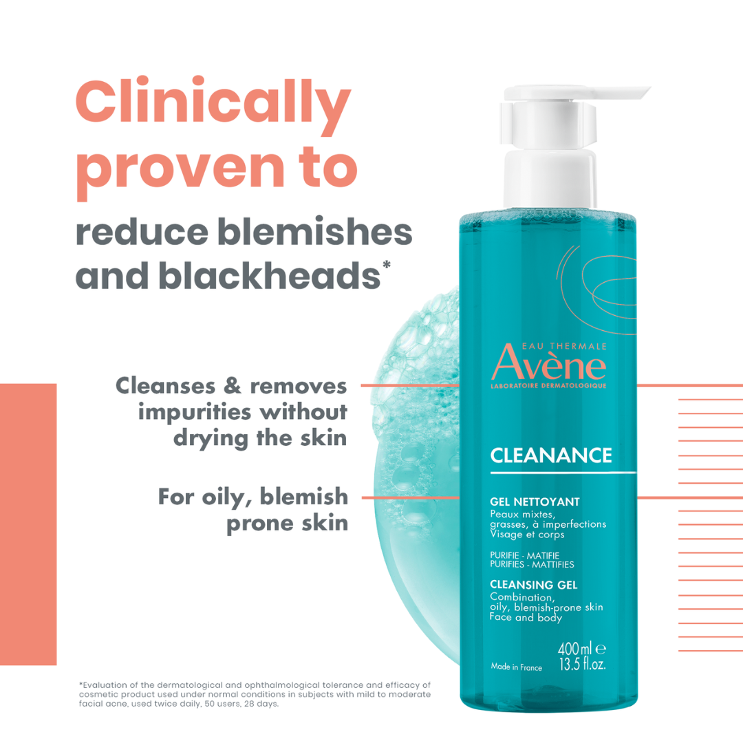 Avene Cleanance Comedomed Anti-Blemish Concentrate 30ml + Avene Cleanance Cleansing Gel 15ml Get 2 Free – Anti-Blemish Care Set