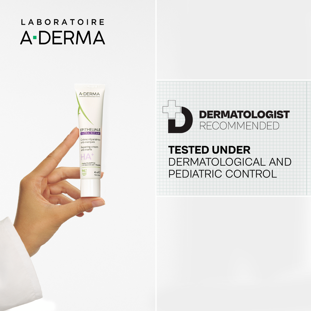 Aderma Epitheliale AH Ultra Anti-mark Repairing Cream and get a FREE 50ml Aderma hand and nails cream
