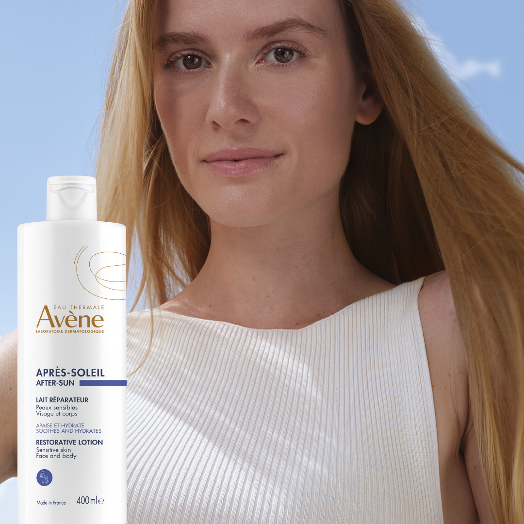 Avene Ultra Fluid SPF50 50ml + Avene Sun Care Spray SPF50 200ml + Avene After-Sun Restorative Lotion 400ml Get Free Tote Bag – Sun Protection Set