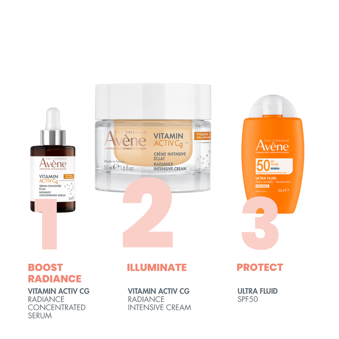 Avene Intensive Radiance Vitamin Activ Cg Cream and get a FREE 150ml Avène Cleansing Foam