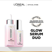 L'Oreal Glycolic Bright Coffret X2 Power Set, Face Serum & Eye Serum – For Brighter Skin & Eyes-1