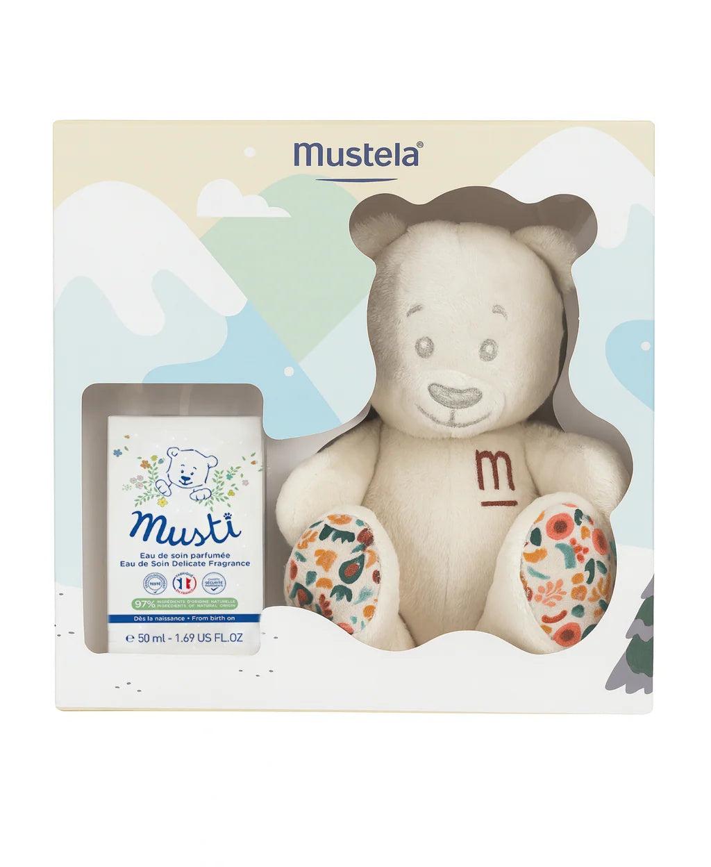 Musti eau de toilette with gift teddy bear set baby perfume-2