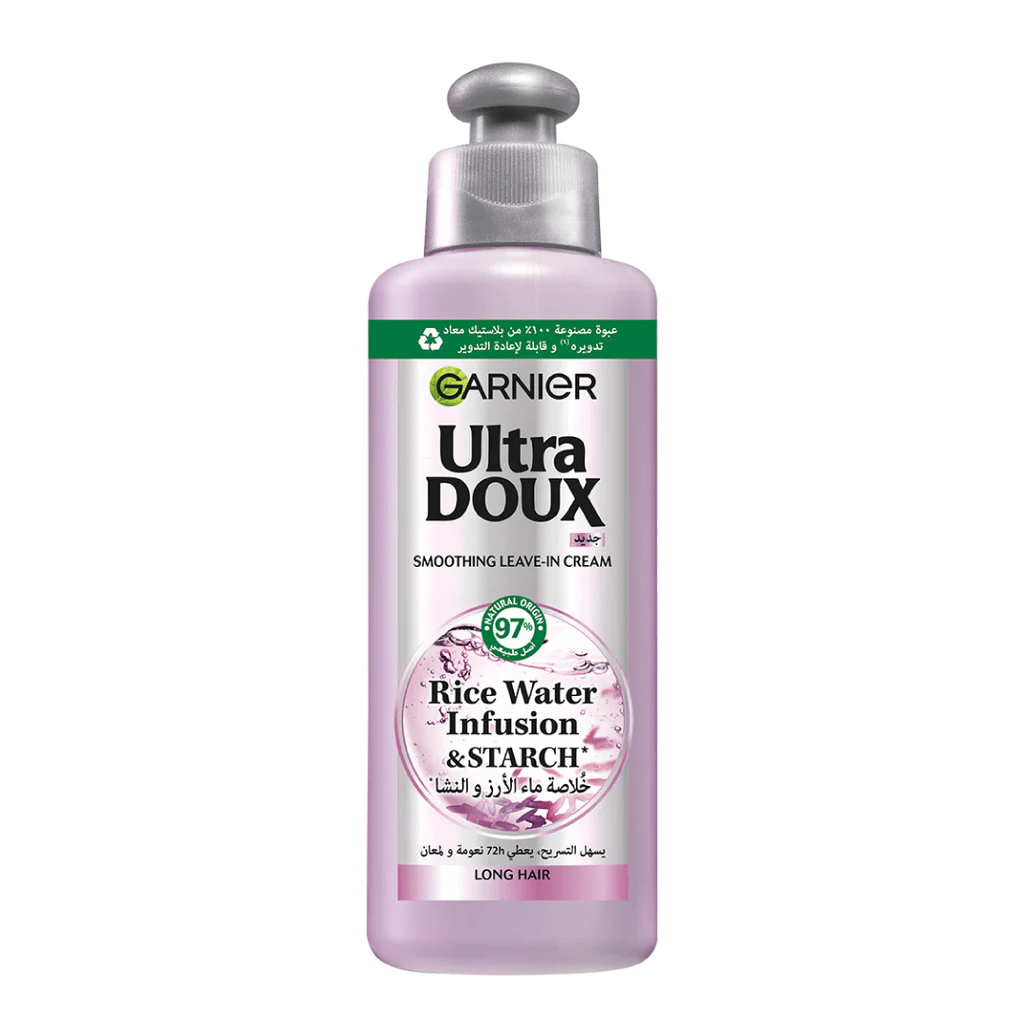 Garnier Ultra Doux Rice Water Infusion & Starch Leave-In Cream for Long Hair – 200ml-1