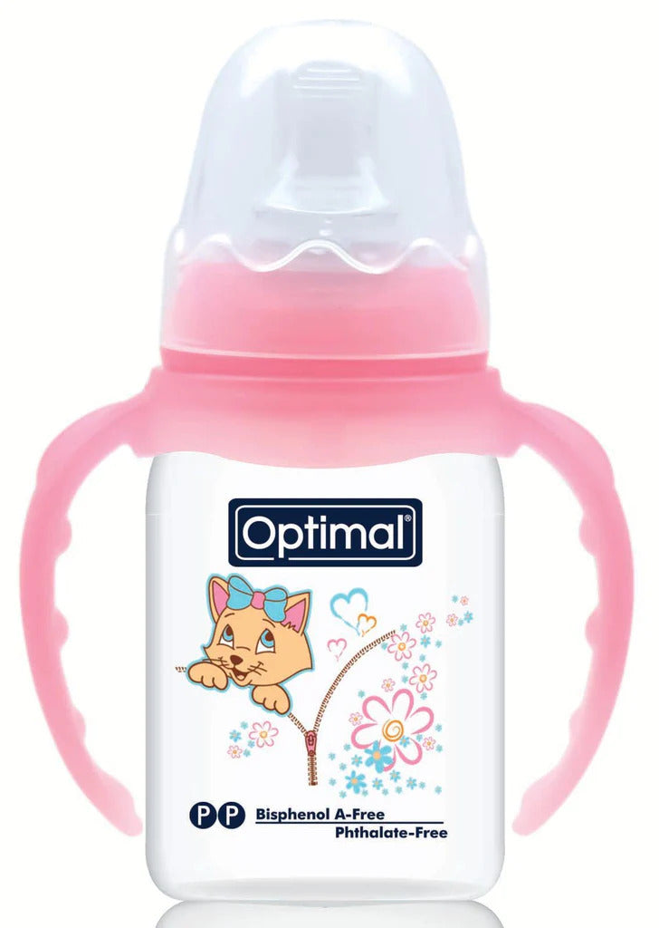 OPTIMAL N.Neck Orthodontic Feeding bottle with handle-2