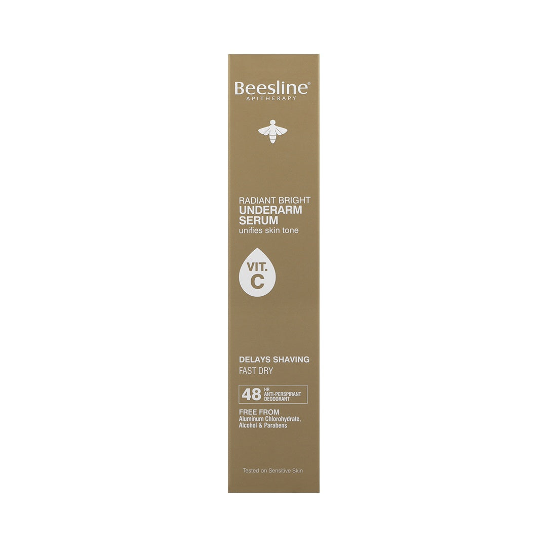 Beesline Radiant Bright Underarm Deodorant Serum with Vitamin C – 48-Hour Antiperspirant & Skin Brightening Spray, 150ml-1