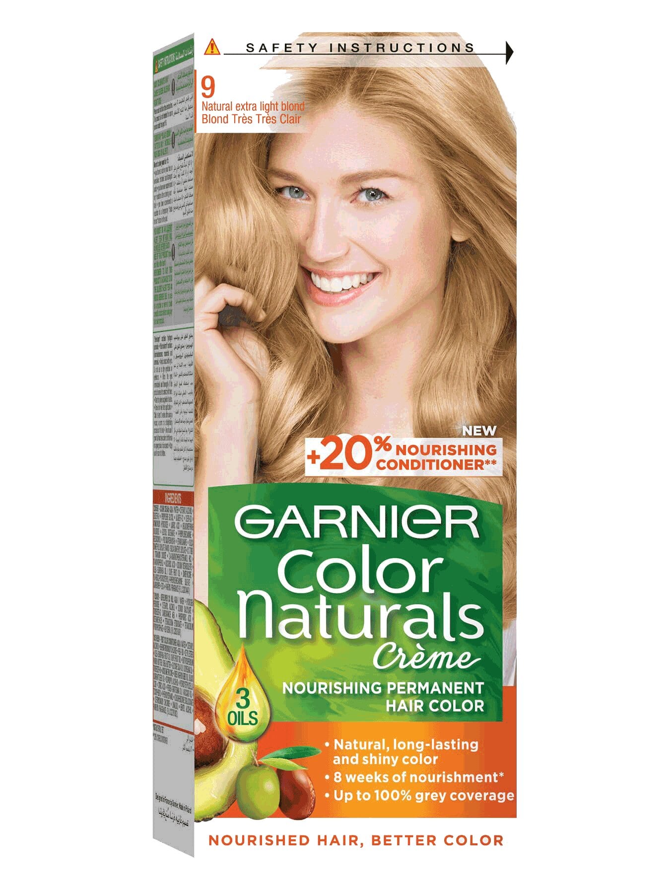 Garnier Color Naturals nourishing permanent hair color, Natural long lasting shiny color