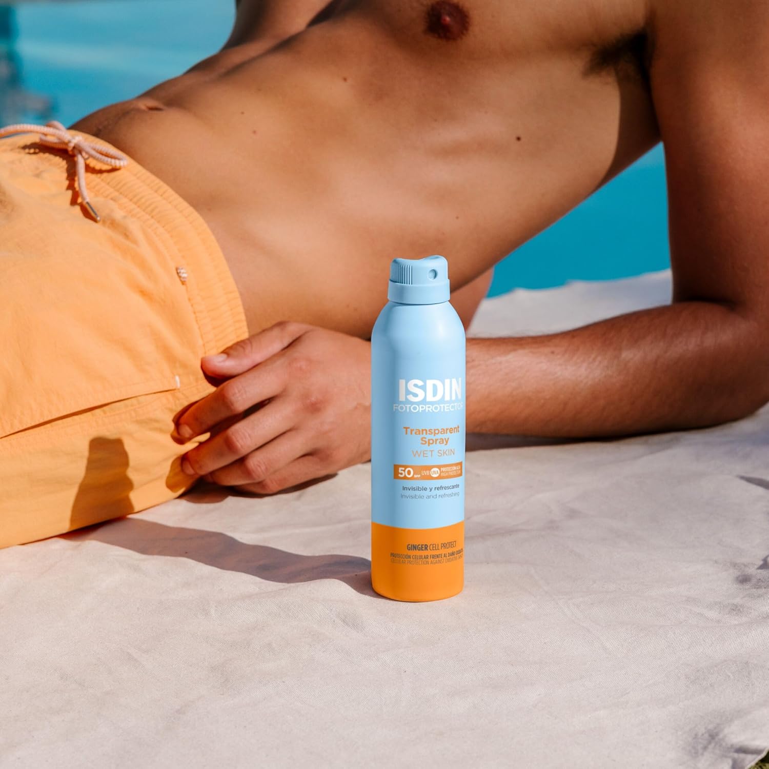 ISDIN Fotoprotector Transparent Spray WET SKIN SPF 50+ 250ml | High Protection Sunscreen for Wet Skin-2
