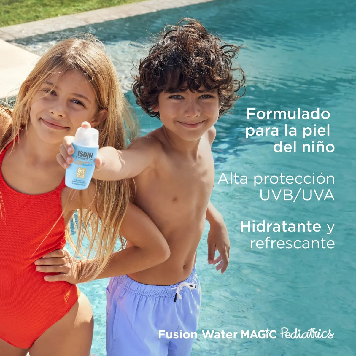 ISDIN Fotoprotector Pediatric Fusion Water MAGIC SPF 50+ 50ml | High Protection Sunscreen for Children’s Sensitive Skin-4