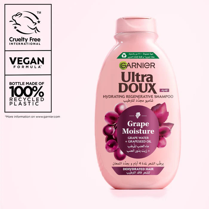 Garnier Ultra Doux Grape Moisture Shampoo Hydrating Shine Boost