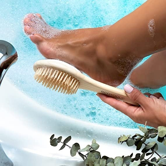 EcoTools Bath Bamboo Foot Brush & Pumice-5