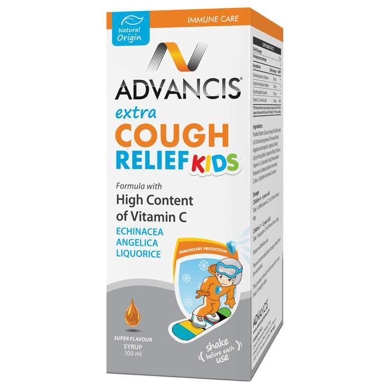 Advancis Extra Cough Relief Kids Syrup 100ml – Vitamin C Echinacea Liquorice-1
