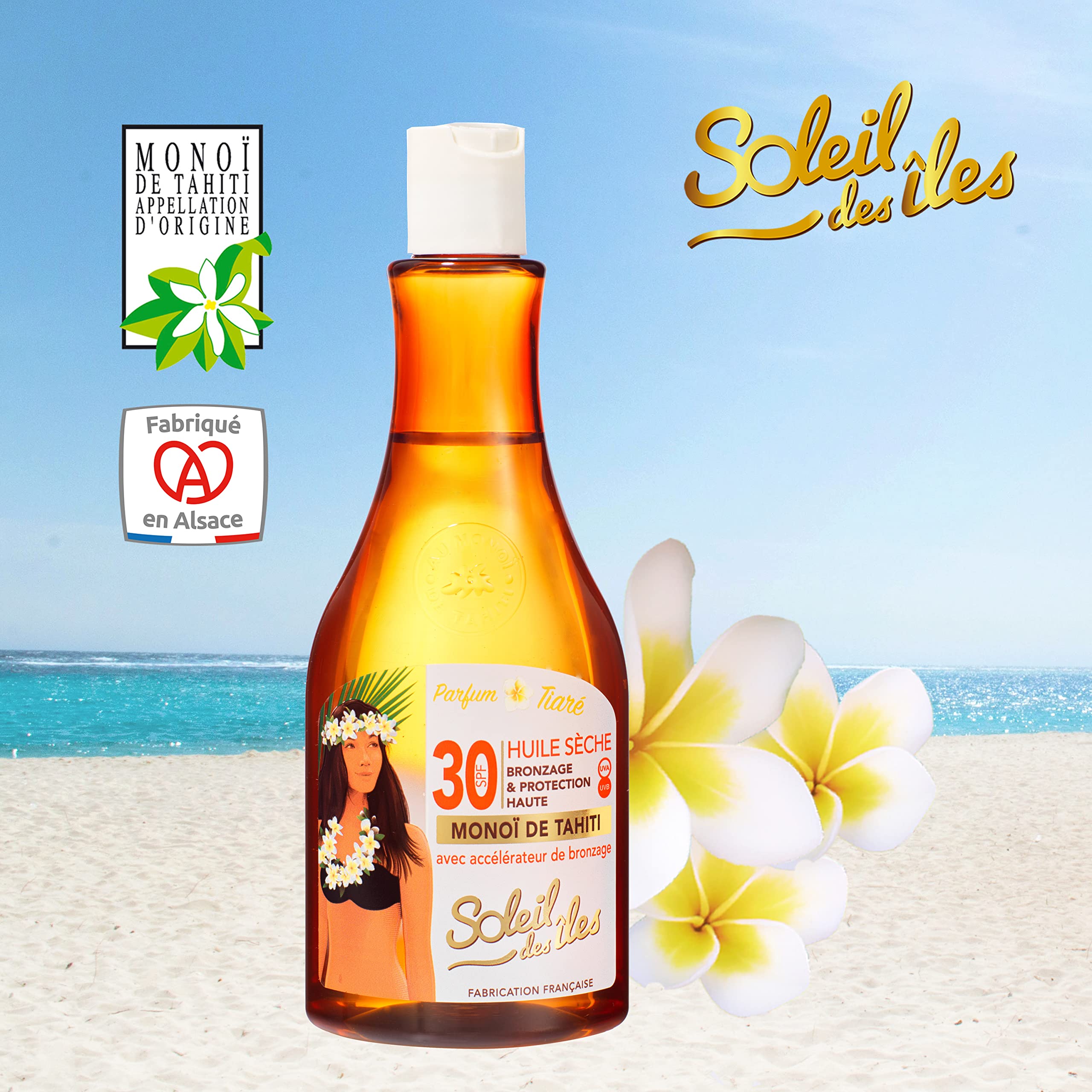 Soleil des Iles Huile Sèche Accélérateur de Bronzage SPF30 150ml