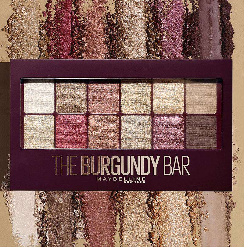 Maybelline The Burgundy Bar Eyeshadow Palette | 12 Rich, Blendable Shades for Bold Eye Looks-3