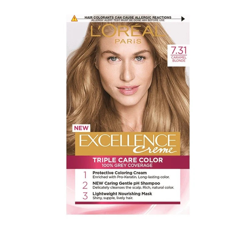 L’Oreal Excellence Creme Hair Color – 100% Grey Coverage with Triple Care- 26 Shades-17