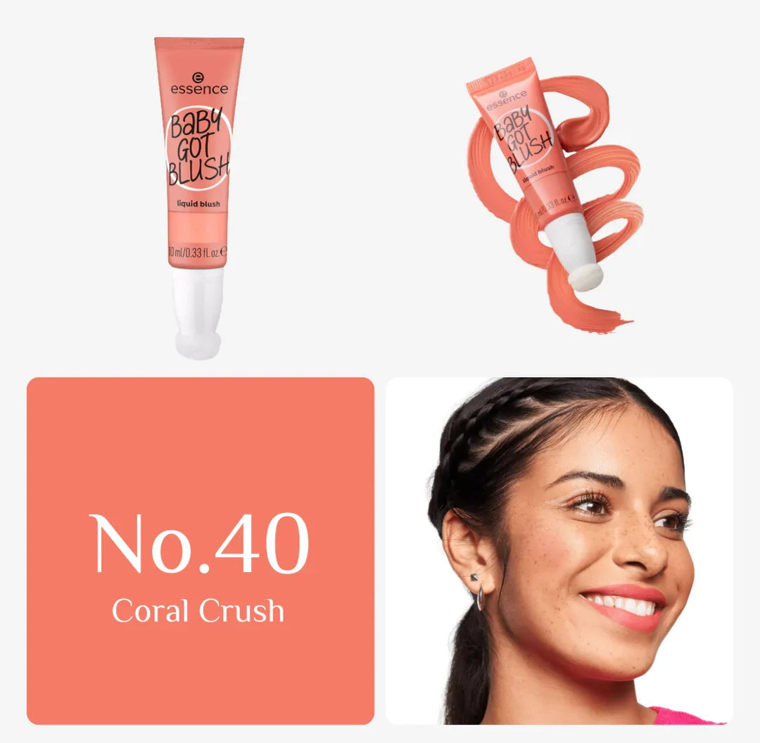 Essence Baby Got Blush Liquid Blush 40 Coral Crush 10ml-3