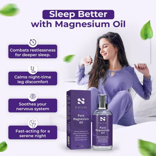 Salviv Pure Magnesium Oil 250ml | Topical Magnesium Spray for Muscle Relief and Sleep Support-5