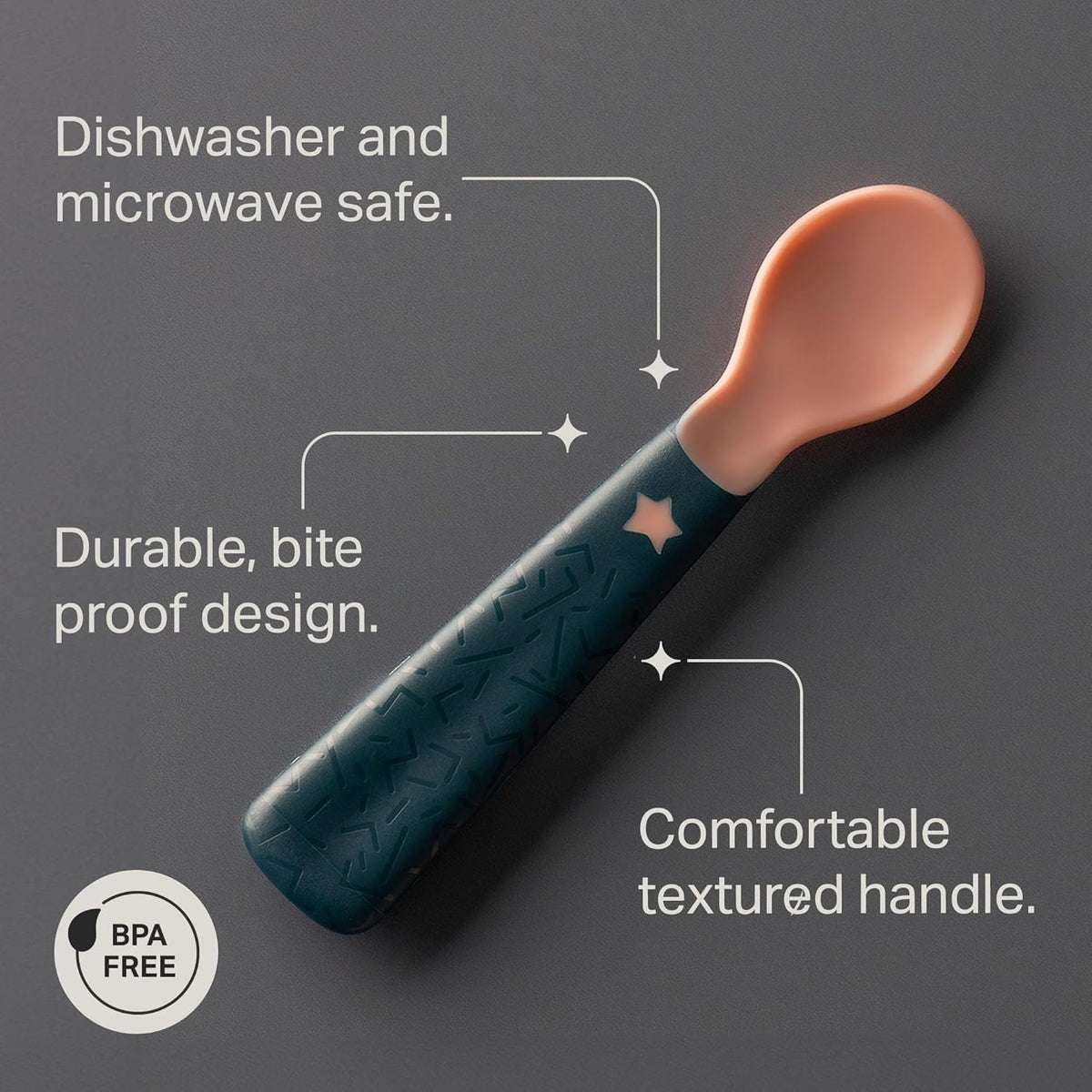 Tommee Tippee 6m+ Easy Grip Self Feeding Spoons