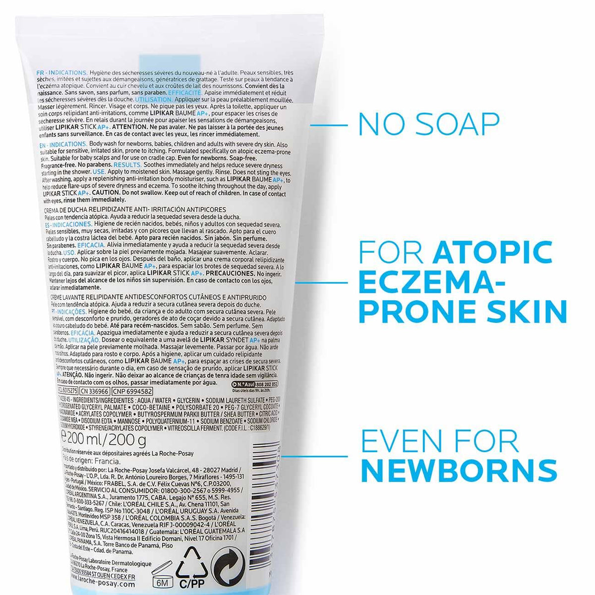 La Roche Posay Lipikar Syndt Ap+ Cream Wash-4
