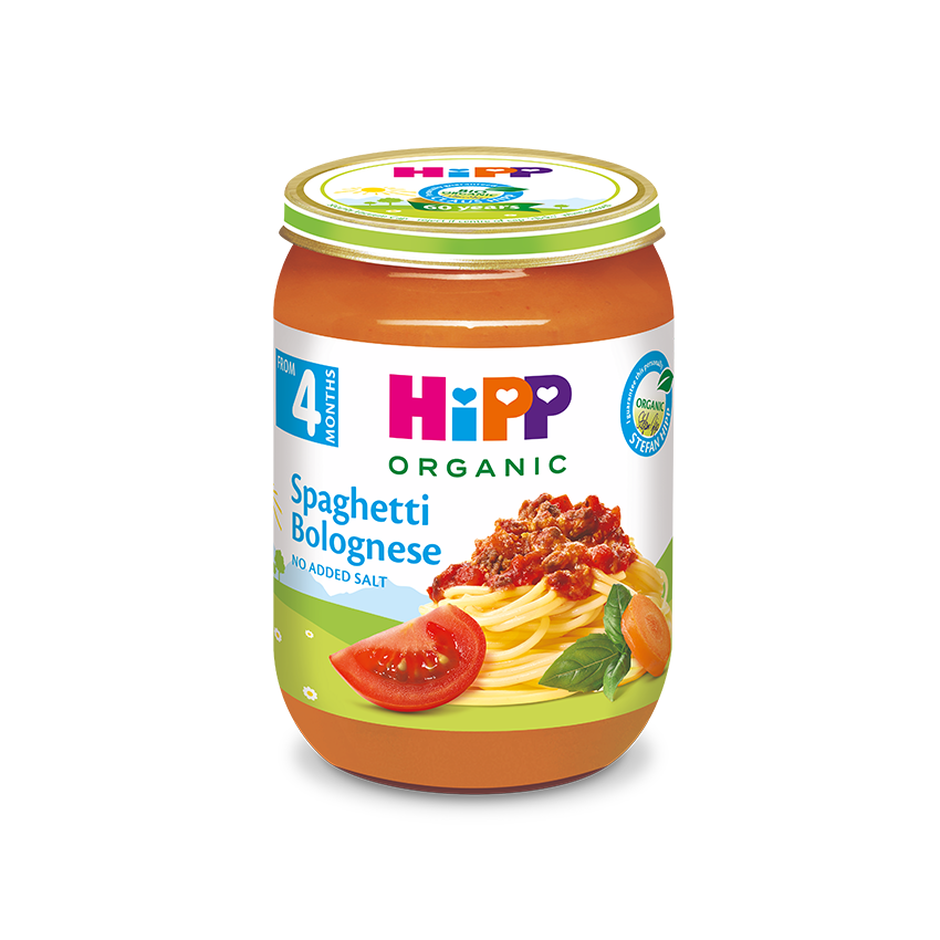 HiPP Organic Spaghetti Bolognese 190g – Organic Baby Meal (4M+)-1