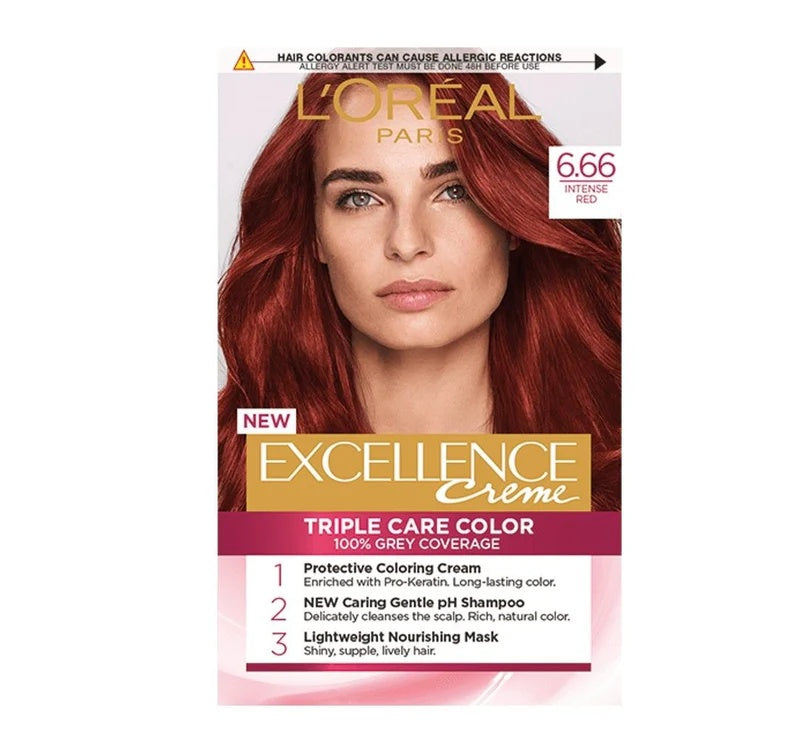 L’Oreal Excellence Creme Hair Color – 100% Grey Coverage with Triple Care- 26 Shades-13