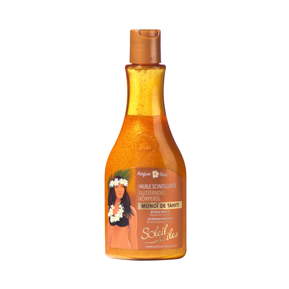 Soleil des Îles Tiare Scented Sparkling Oil 150 ml | Shimmering Oil for Sun-Kissed Glow-1