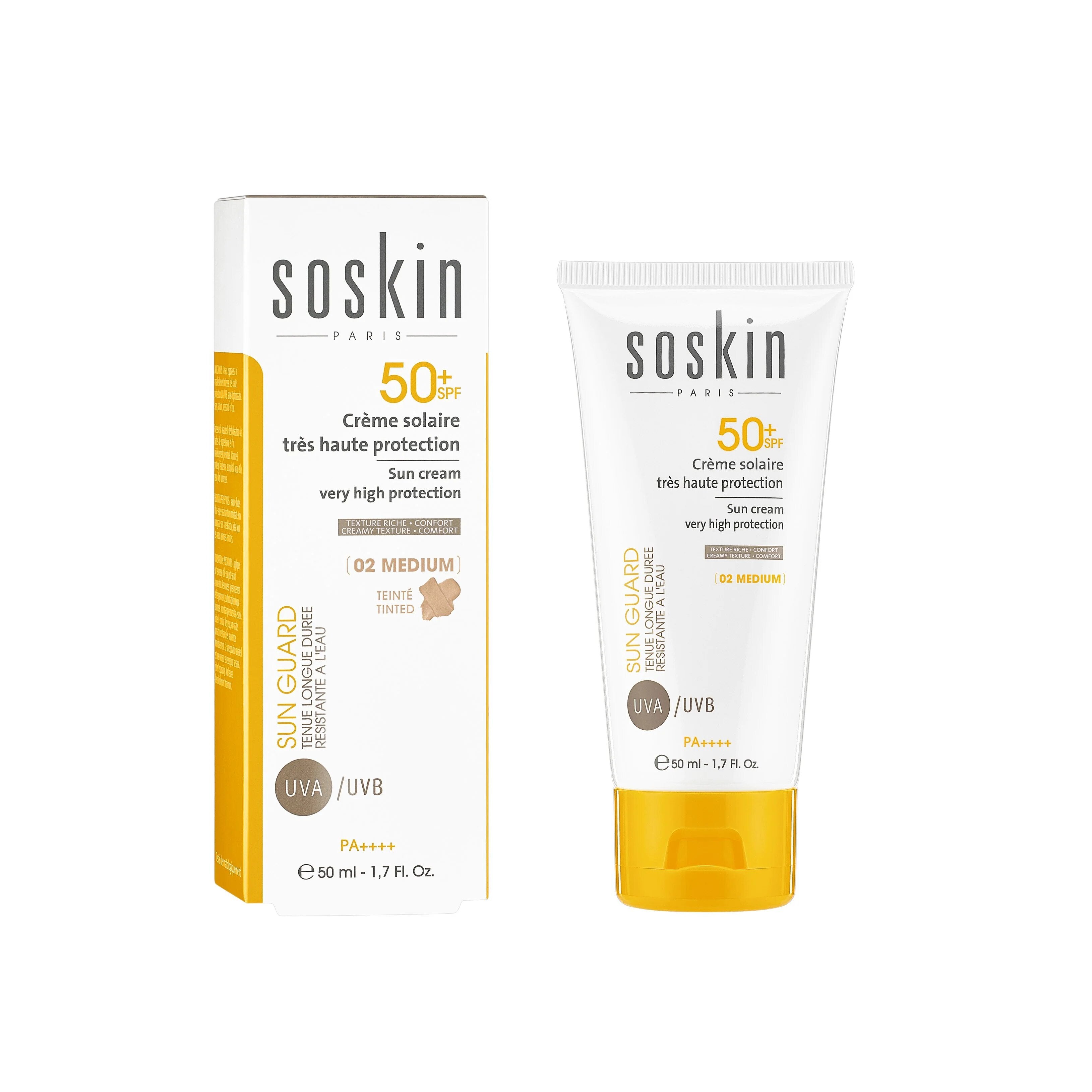 SOSKIN Sun Cream Tinted Very High Protection 50+ 50ml-3