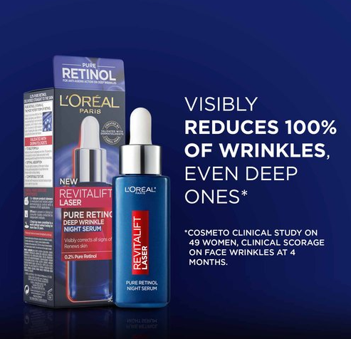 LOreal Revitalift Laser X3 Pure Retinol Night Face Serum 30ml | Anti-Aging Serum with Pure Retinol for Smoother, Firmer Skin-4