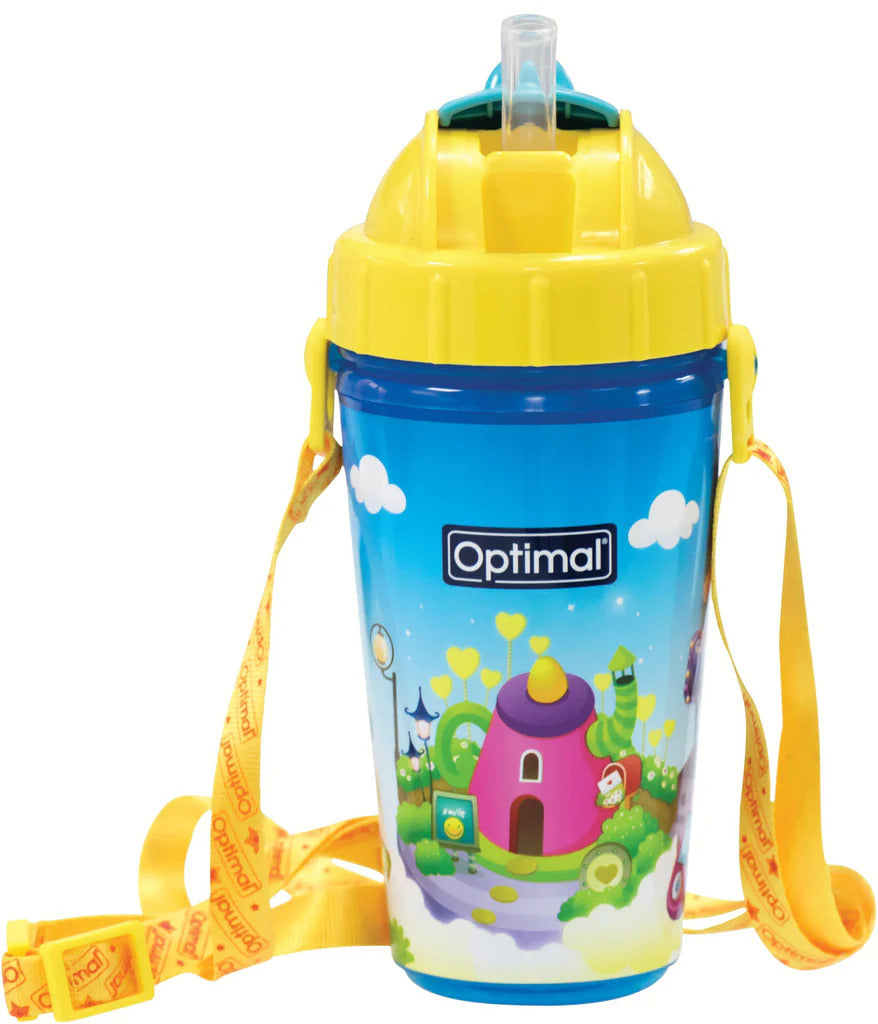 Optimal Silicone Straw Cup - Safe and Durable Drinking Solution for Toddlers-2