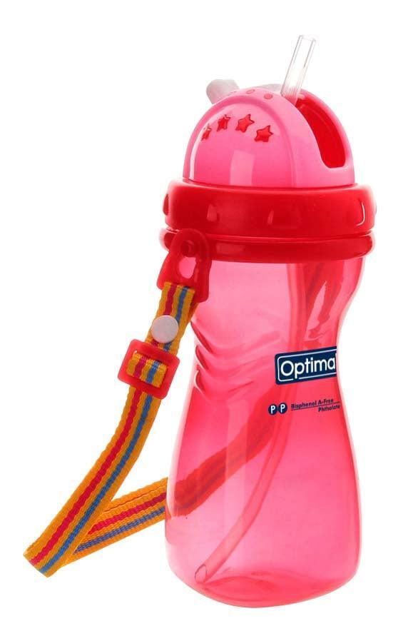 Optimal SILICONE STRAW BOTTLE 12M+-3