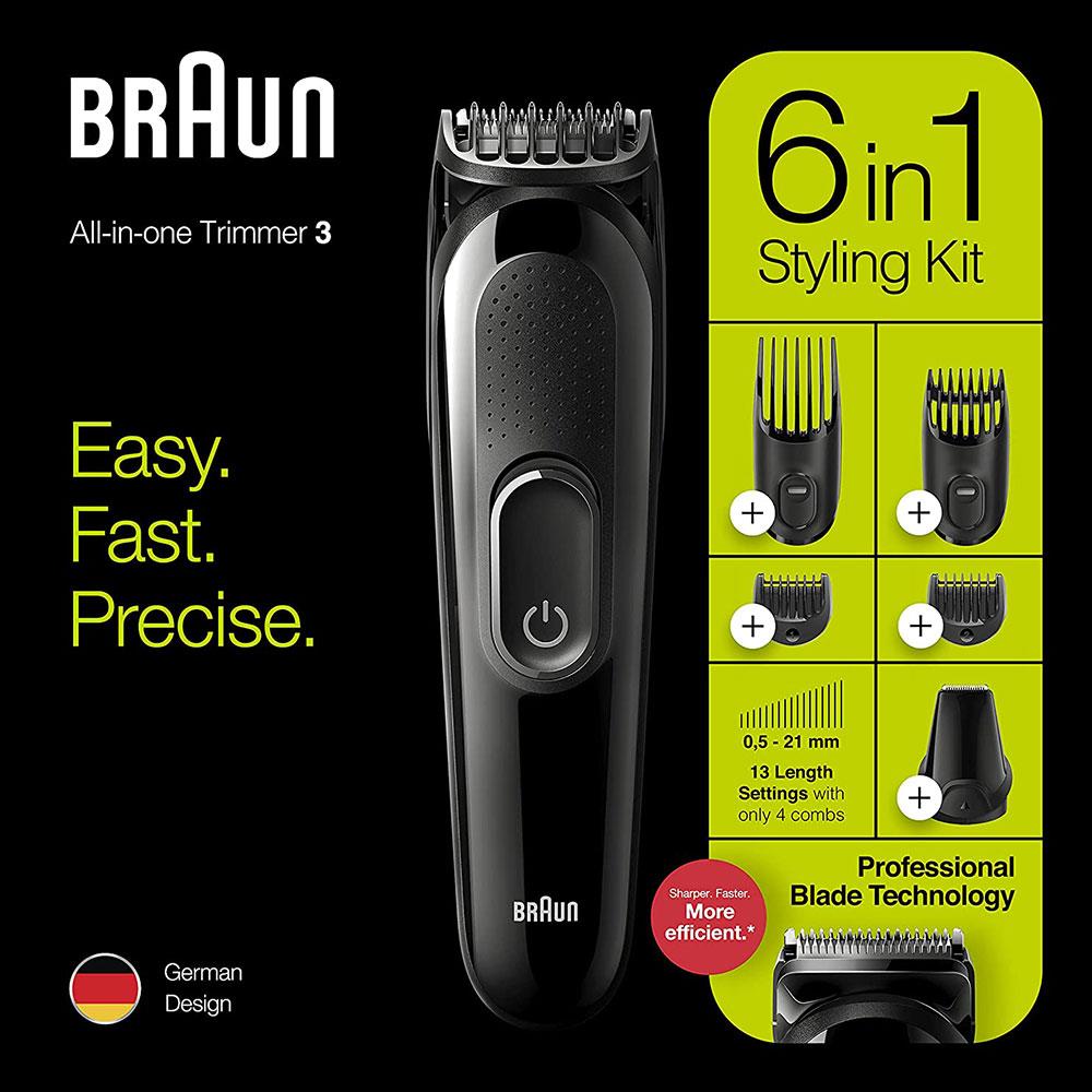 Braun Multi Grooming Kit 6-in-One – Face, Head, Ear, and Nose Trimming Kit-3