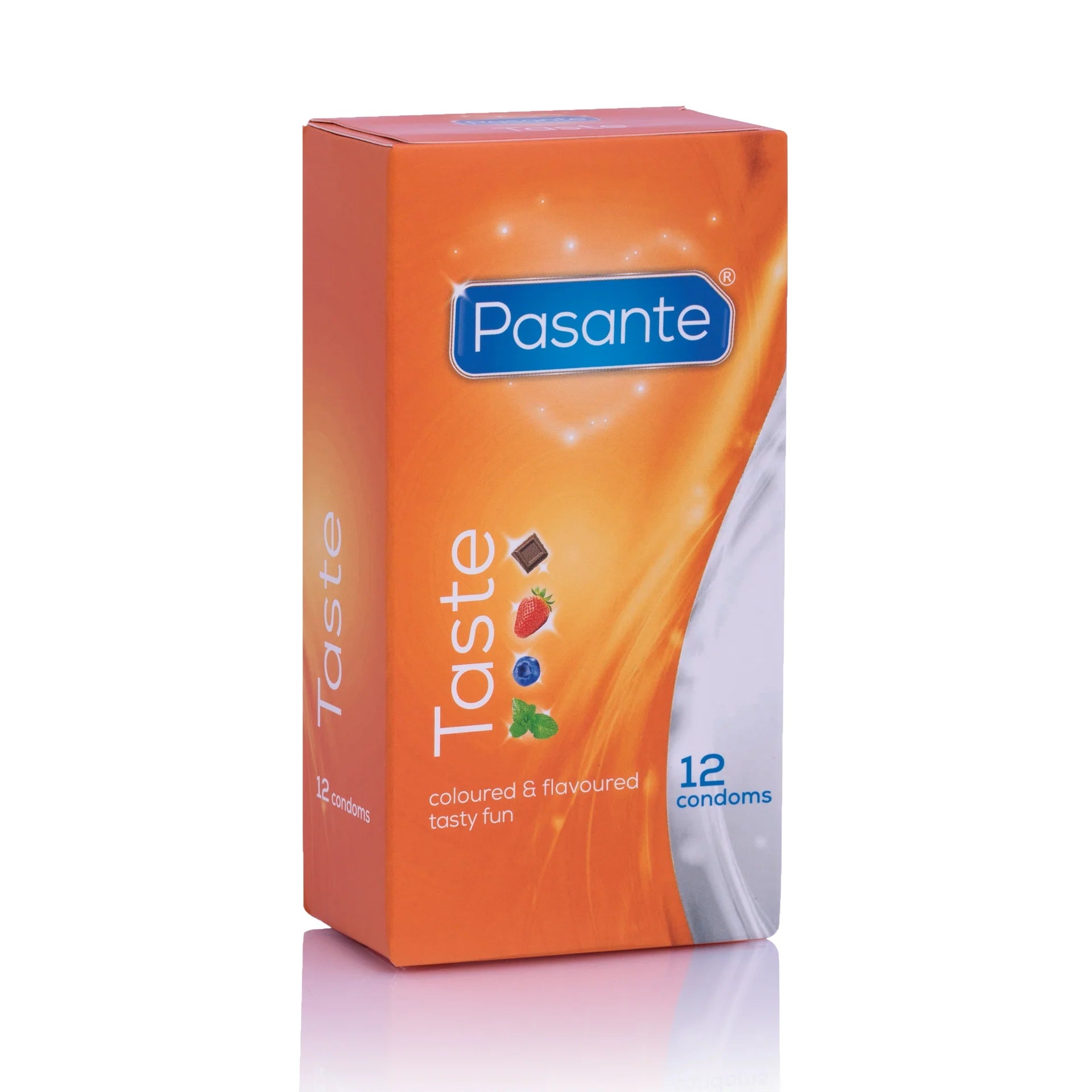 Pasante Taste Flavoured Condoms 3 Pack & 12 Pack– Fun Colours and Flavours for Oral Intimacy-2