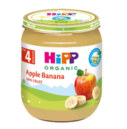 HiPP Organic Apple Banana 125g – Organic Fruit Puree (4M+)-1