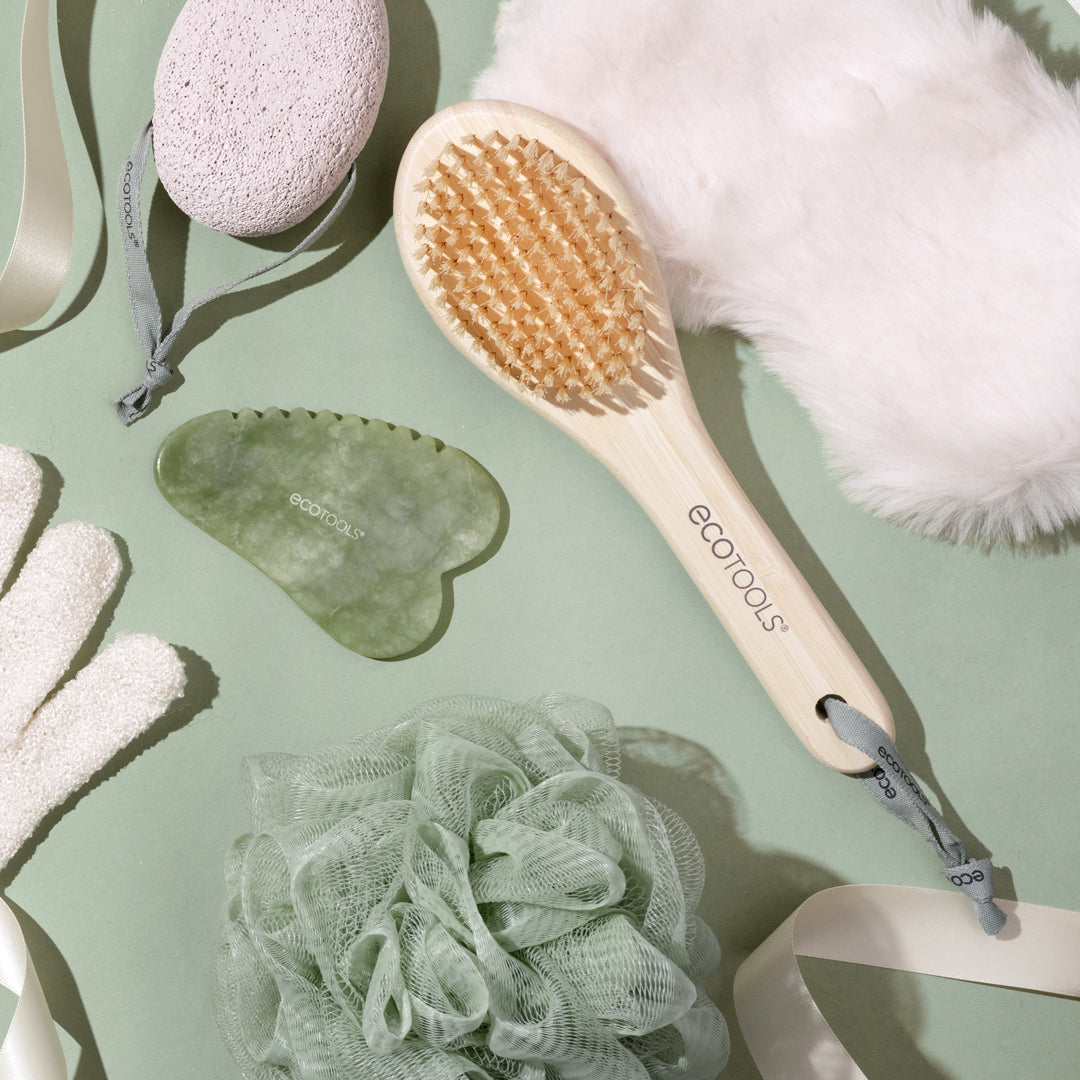EcoTools Bath Bamboo Foot Brush & Pumice-3