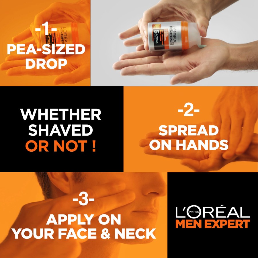 L'Oreal Men Expert Hydra Energetic Anti-Fatigue Moisturiser 50ml – Daily Hydration for Tired Skin-4