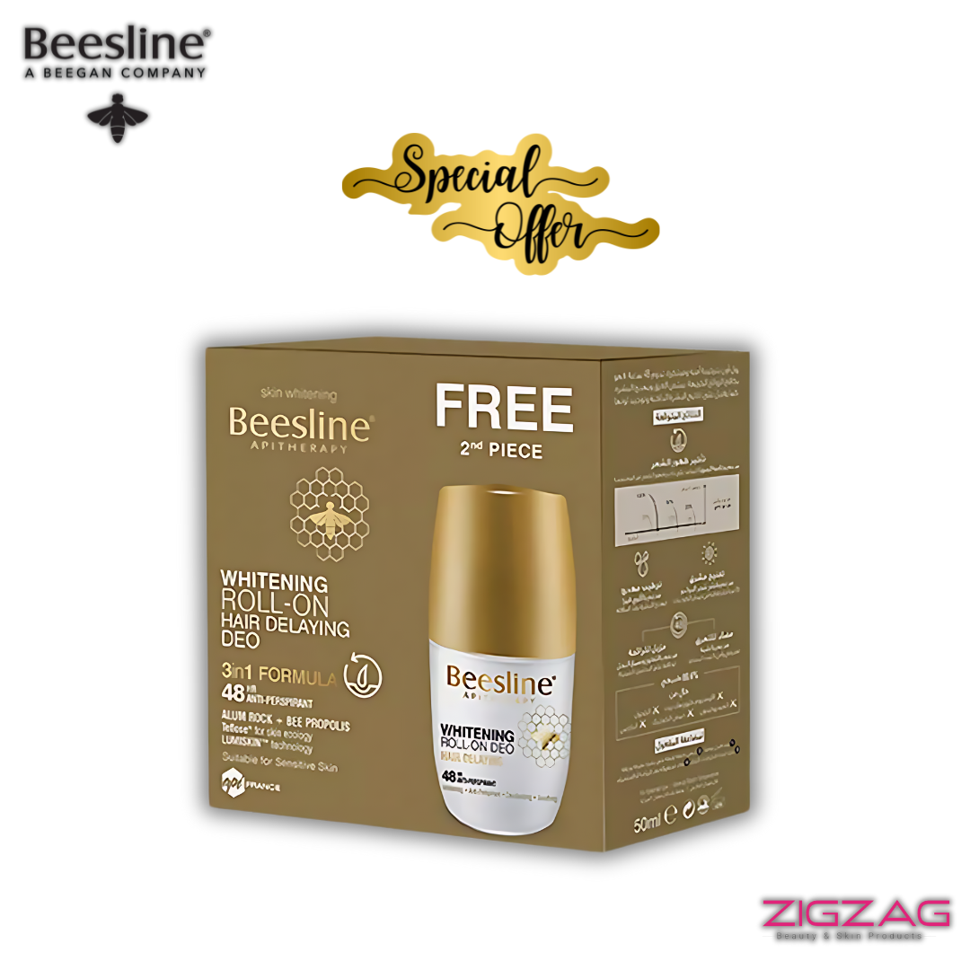 Beesline Whitening Hair Delaying Deo Roll-On 50ml - Buy One, Get One Free-1