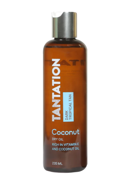 Tantation Coconut Dark Tropical Tan Dry Oil 220ml | Tanning Oil for a Deep, Tropical Tan-1