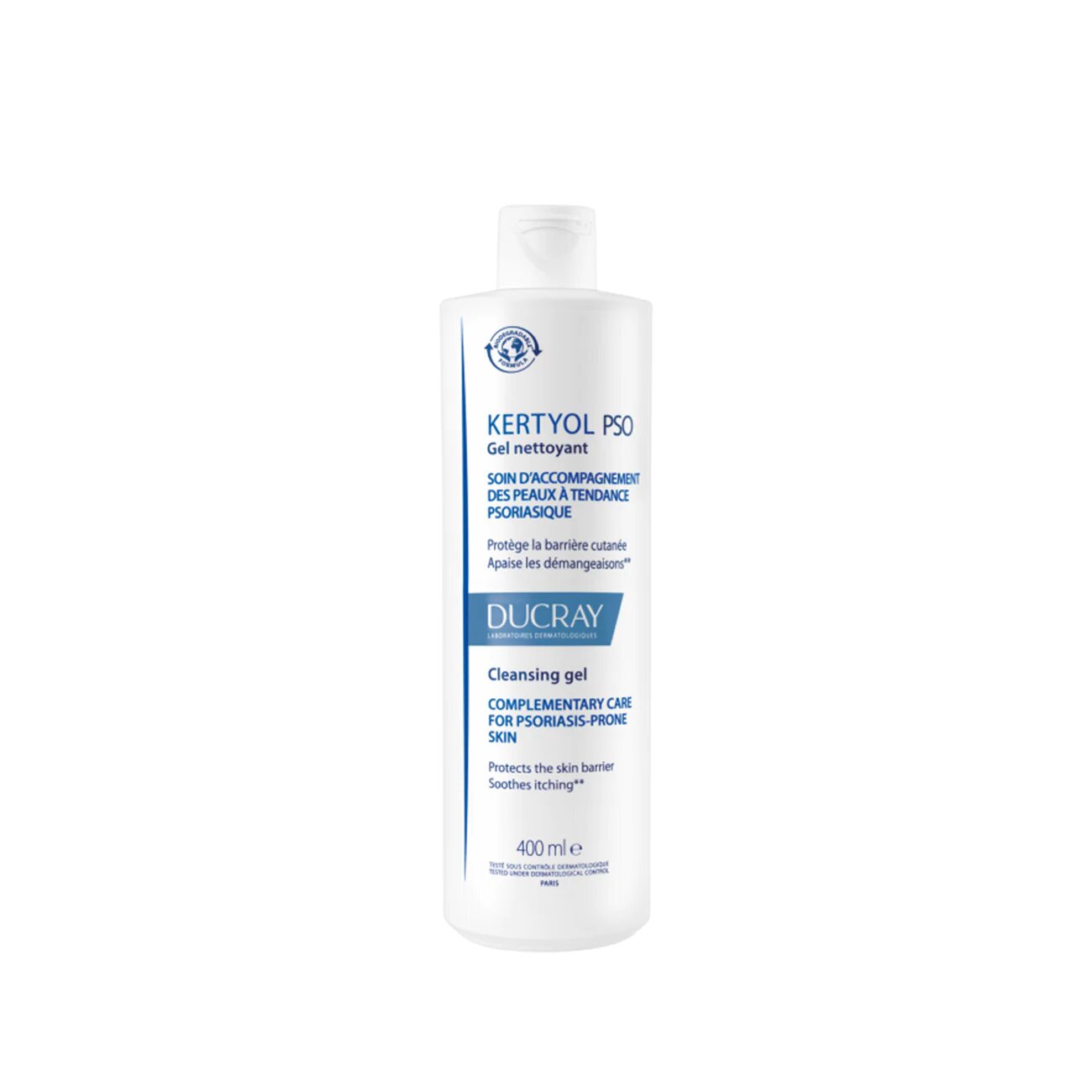 Ducray Kertyol Pso Cleansing Gel for Psoriasis-Prone Skin 400ml-1