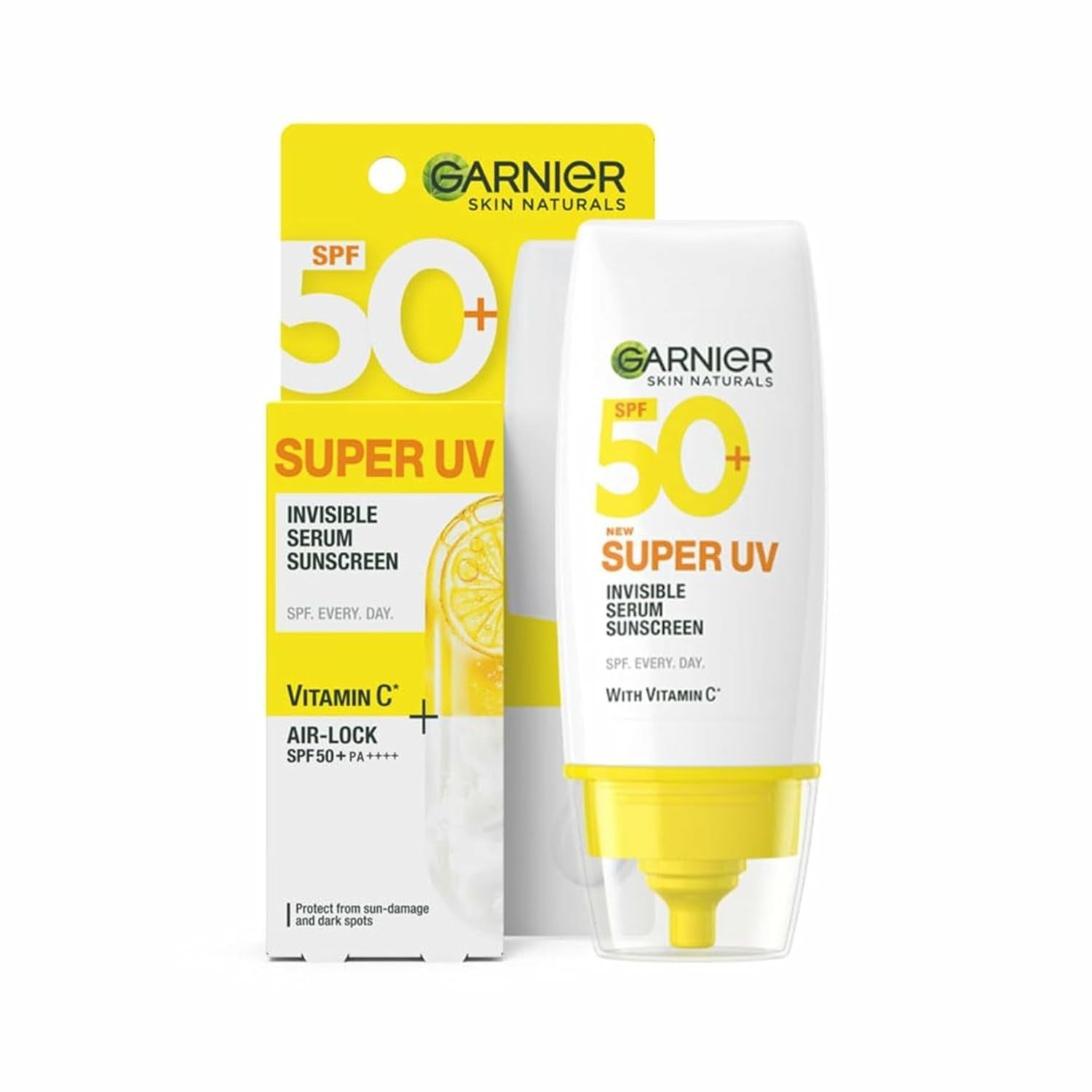Garnier Skinactive Super UV Invisible Serum Sunscreen SPF 50+ 30ml - High Protection, Invisible Finish-1