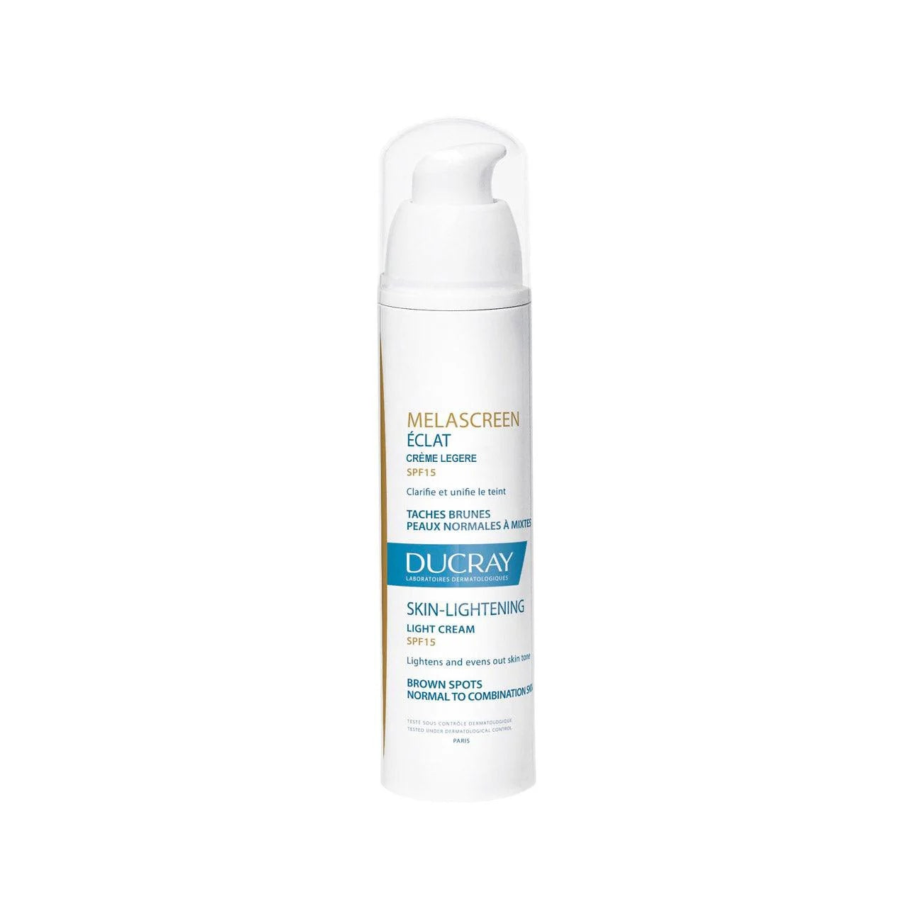 Ducray Melascreen Skin Lightening Light Cream SPF 15 - Brown Spot Treatment for Normal to Combination Skin-1