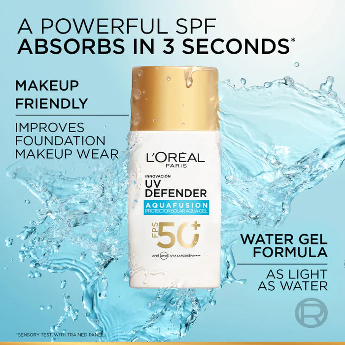 L’Oreal Paris UV Defender Aquafusion Daily Water Gel Sunscreen SPF 50+
