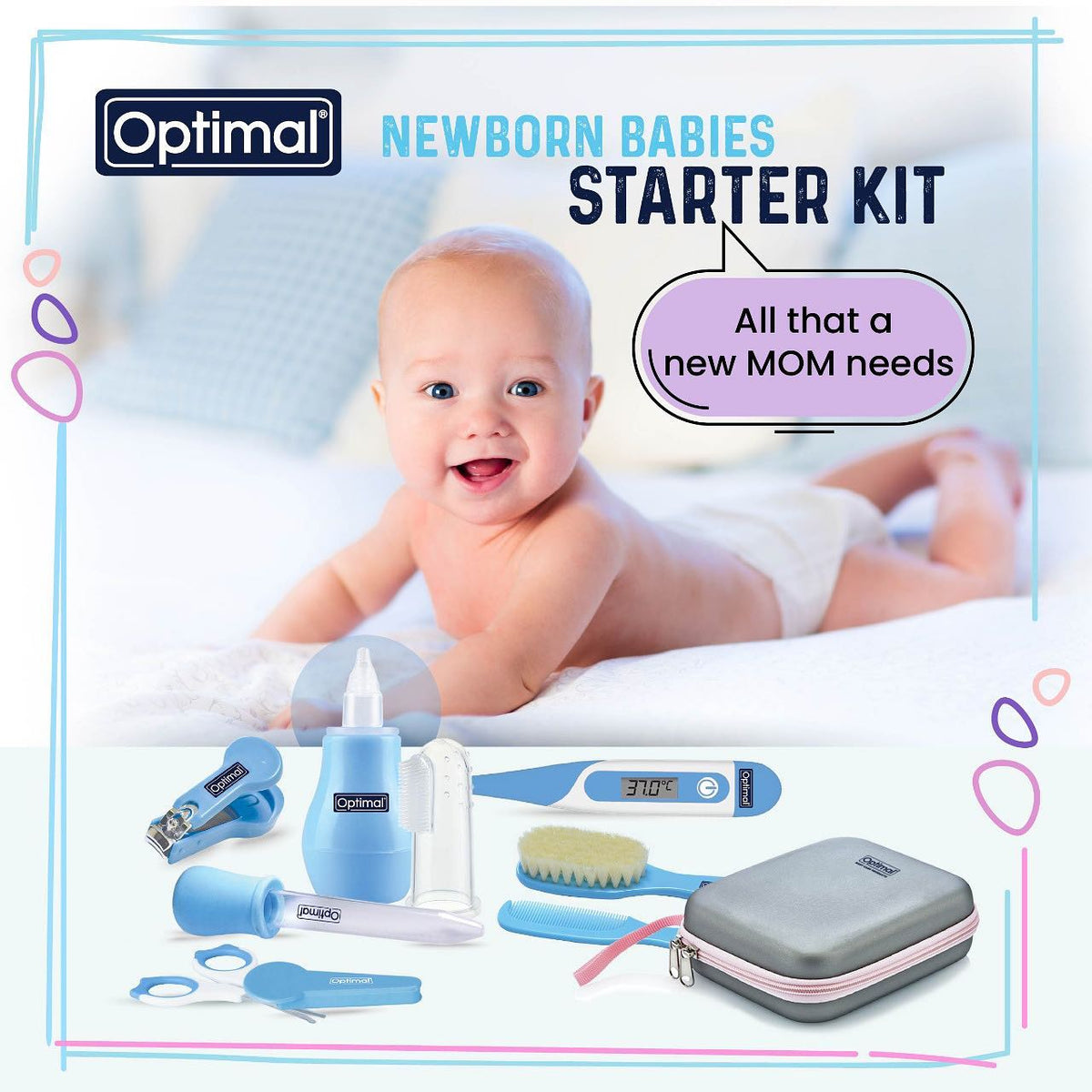 OPTIMAL BABY CARE SET 8 PCS-1