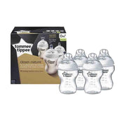 Tommee Tippee Newborn Feeding Bottles Biberons Set 4 Bottles 260ml-1