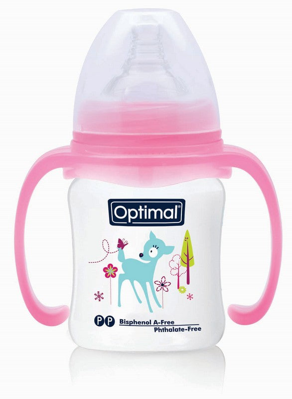 OPTIMAL WIDE NECK FEEDING BOTTLE - HANDLE-2
