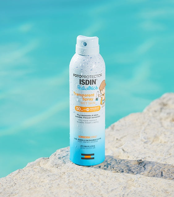 ISDIN Fotoprotector Transparent Spray Wet Skin Pediatrics SPF 50-2