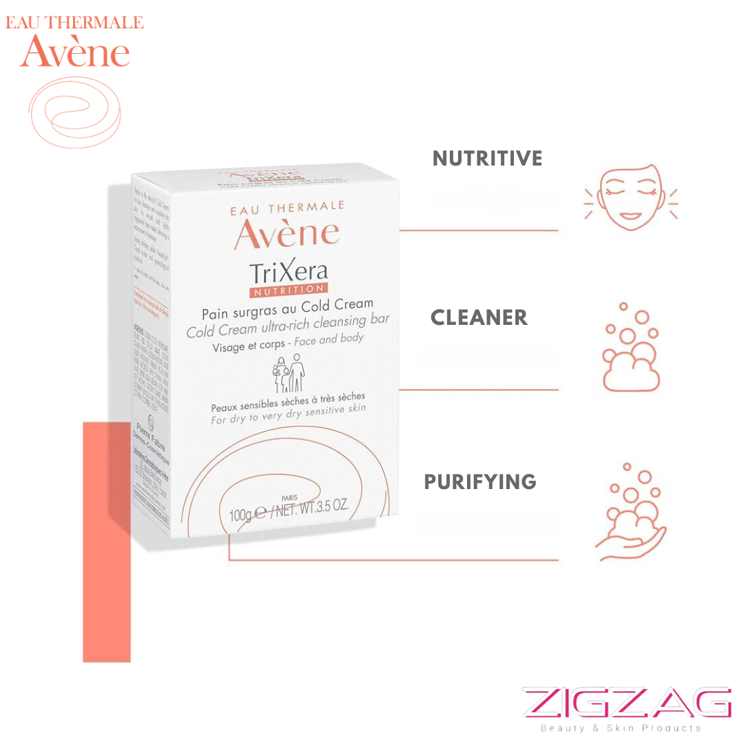 Avene Trixera Nutrition Ultra-Rich Cleansing Bar 100g-2