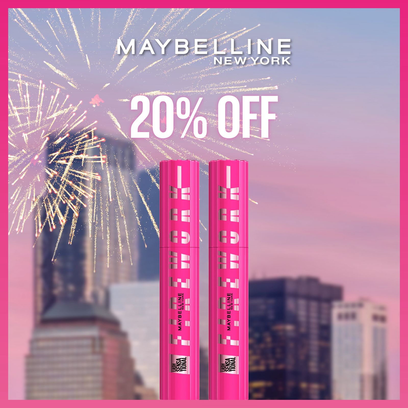 Maybelline Firework Mascara – Lash-Lifting Volume with 20% OFF-2