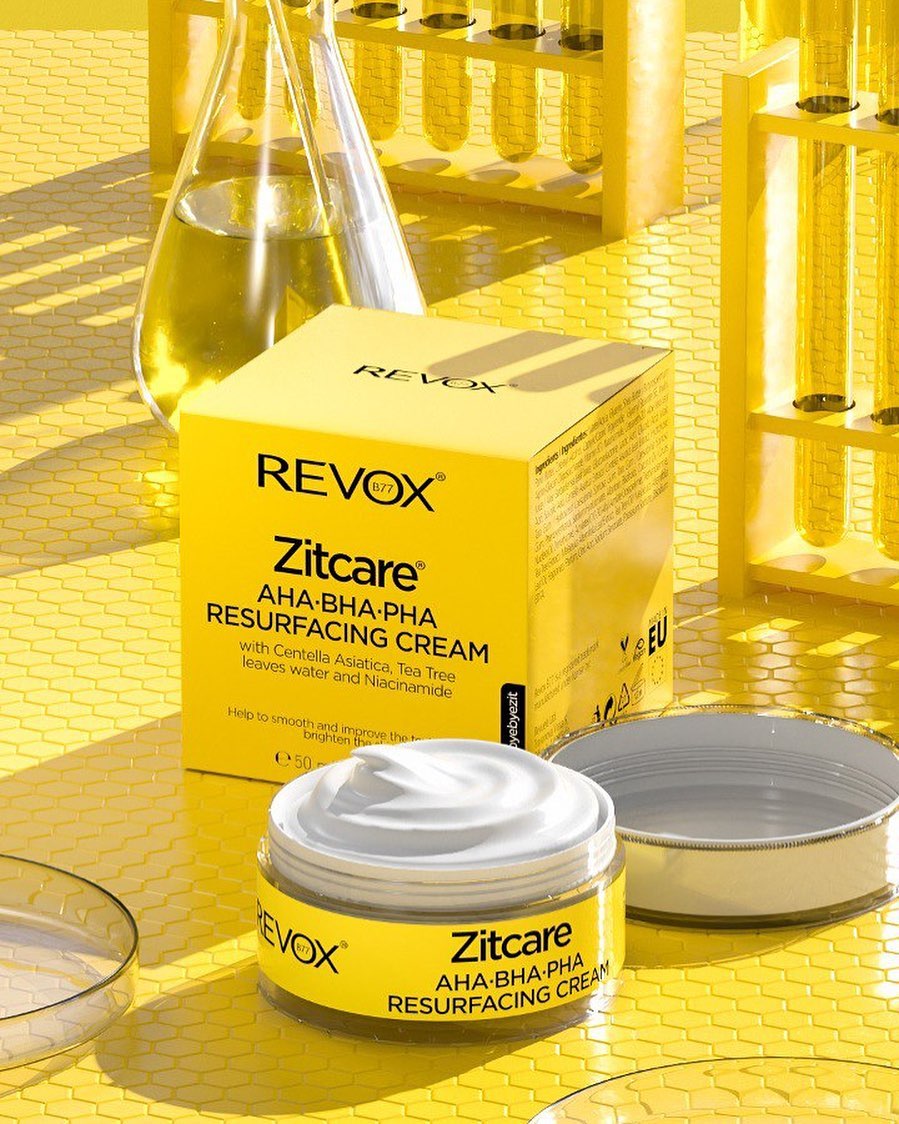 REVOX B77 JUST Zitcare AHA BHA PHA Resurfacing Cream for Smoother and Brighter Skin 50 ml-3