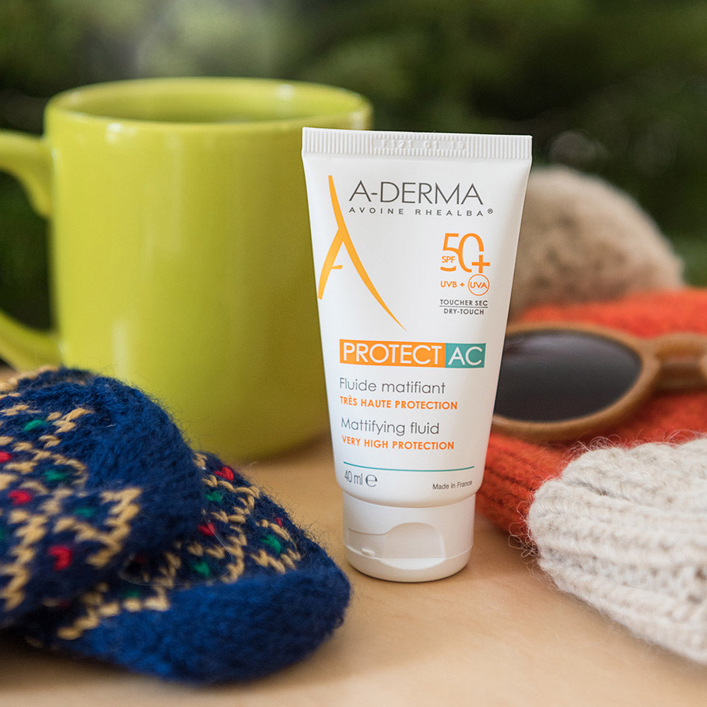 Aderma Protect AC Mattifying Fluid SPF 50+ 40ml  – High Protection for Acne-Prone Skin-3
