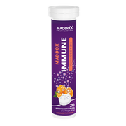Maddox Immune Effervescent Tablets Vitamin C D & Zinc Orange Flavor 20 Tablets-1